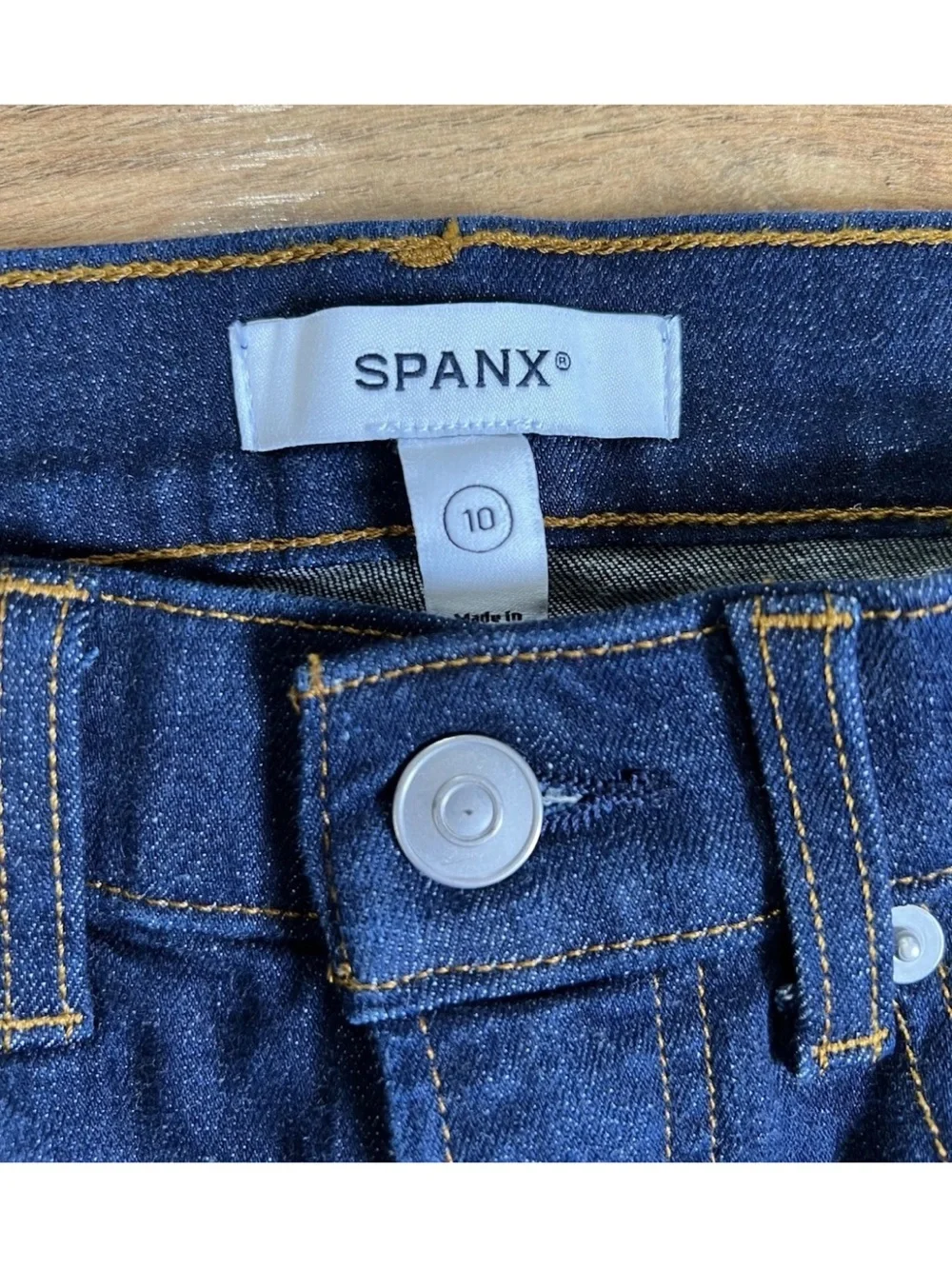 SPANXsculpt ReDefine High Waist Flare Leg Spanx Jeans Indigo Size 10 - Picture 4 of 9